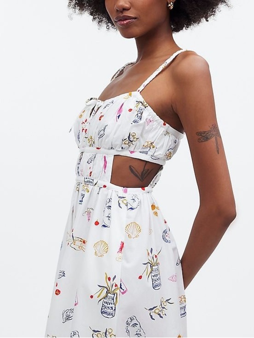 Madewell x Lisa Says Gah! Cutout Midi Dress - Picture 3 of 7